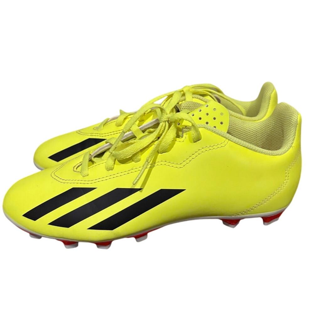 Adidas x Speedflow Messi .4 FG Soccer Cleats Yellow Black Mens 6 Firm Cleats EUC